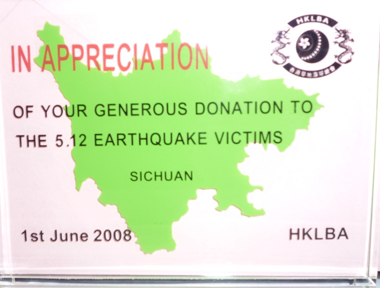 Sichuan earthquake fundraising 2008