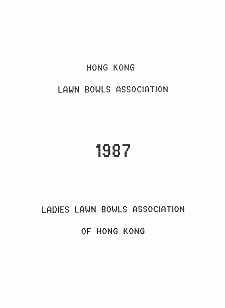 HKLBA Year Book 1987